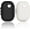 Black & White, variant on Personal Pill Organizer 2PACK- Medicine Pill Case with Medicine Tracker, Waterproof Pill Box, 7 Compartments, Foldable Design (White)