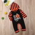 thumbnail image 3 of Inevnen My 1st Halloween Baby Hoodie Romper Boys Girls Pumpkin Jumpsuit Outfit Long Sleeve, 3 of 8