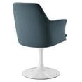 thumbnail image 6 of Side Dining Chair Armchair, Blue, Velvet, Metal, Bar Pub Cafe Bistro Dining Kitchen Hospitality Restaurant, Modern Contemporary, HB37306, 6 of 10