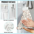 thumbnail image 6 of ZIATUBLE Cherry Hanging Kitchen Dish Towel Absorbent Hand Towels with Hanging Loops Bathroom Washcloth Pack of 2 Lightweight Hanging Dish Towels Elastic Kitchen Hand Towels and Washcloths, 6 of 7