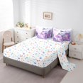 thumbnail image 5 of Castle Fairy Dreamy Ballet Girl King Bedding 7pcs,Watercolor Floral Pattern King Bed in a Bag,Pink Purple,Grey Reversible, 5 of 7
