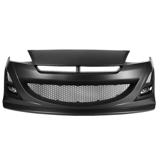 Ikon Motorsports Compatible With 10 13 Mazda 3 Auto Exe Style Front Bumper Bodykit Polypropylene Walmart Com