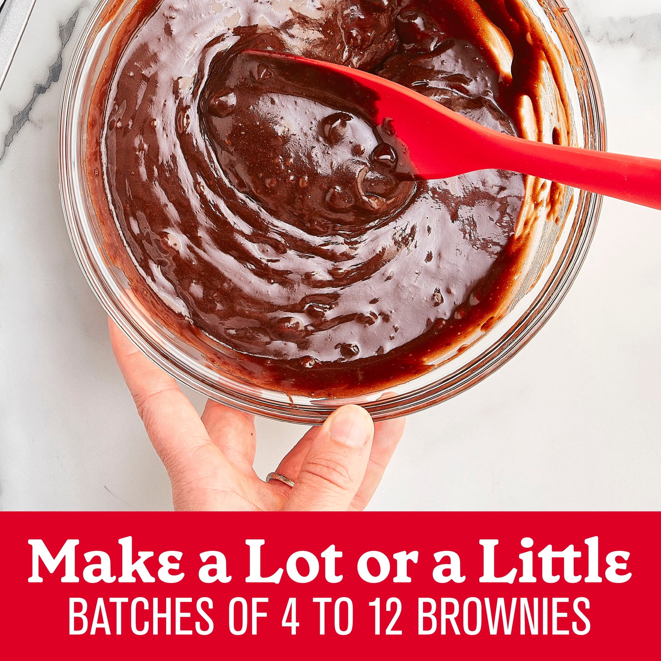 (4 pack) Betty Crocker Batchables Fudge Brownie Mix, Mix and Bake 4 to 12 per batch, 29.5 oz.
