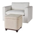 thumbnail image 3 of Better Homes & Gardens Ambrose Storage Ottoman, Heather Wheat, 3 of 9