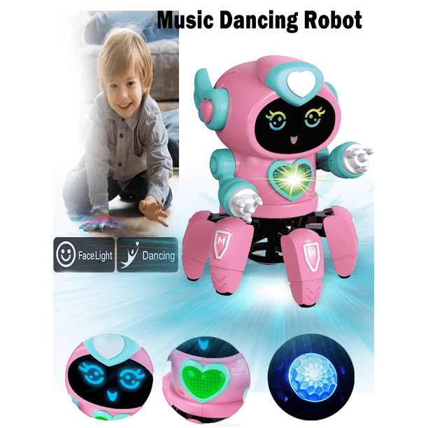 Lvelia, Robot Toy for Kids, Pink, Electronic Walking Dancing Robot
