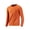 Orange, variant on LIaqionyy Big and Tall Shirts for Men's Stretch Long Sleeve Activewear Crew Neck T Shirt Running Tee Tops