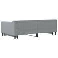 thumbnail image 3 of vidaXL Daybed with Trundle Light Grey 100x190 cm Fabric, 3 of 5