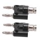 thumbnail image 2 of 2PCS J.20022 4mm Banana Plug Connector BNC Female to Double Row Banana Connector Adapter, 2 of 5