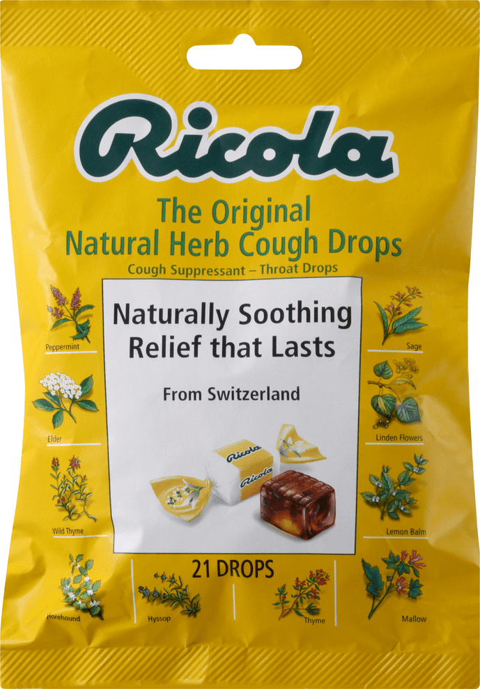 Ricola Cough Suppressant/Throat Drops 21 ea