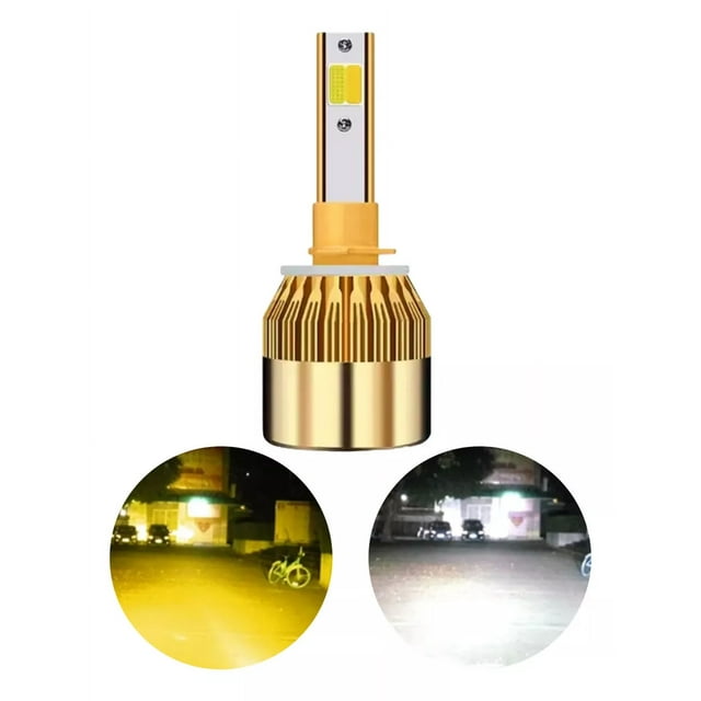 Foco Kit Led Auto Moto Faro Bicolor Blanco Amarillo 1pz