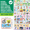 Quokka Magnetic Chore Chart for Kids, Multicolor Visual Schedule Board ...