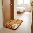 thumbnail image 7 of Cute Orange White Cat Print Doormat, Soft Absorbent Cartoon Kitten Floor Mat, Non Slip Washable Entryway Rug for Bedroom Living Room Pet Home Decor, 7 of 7