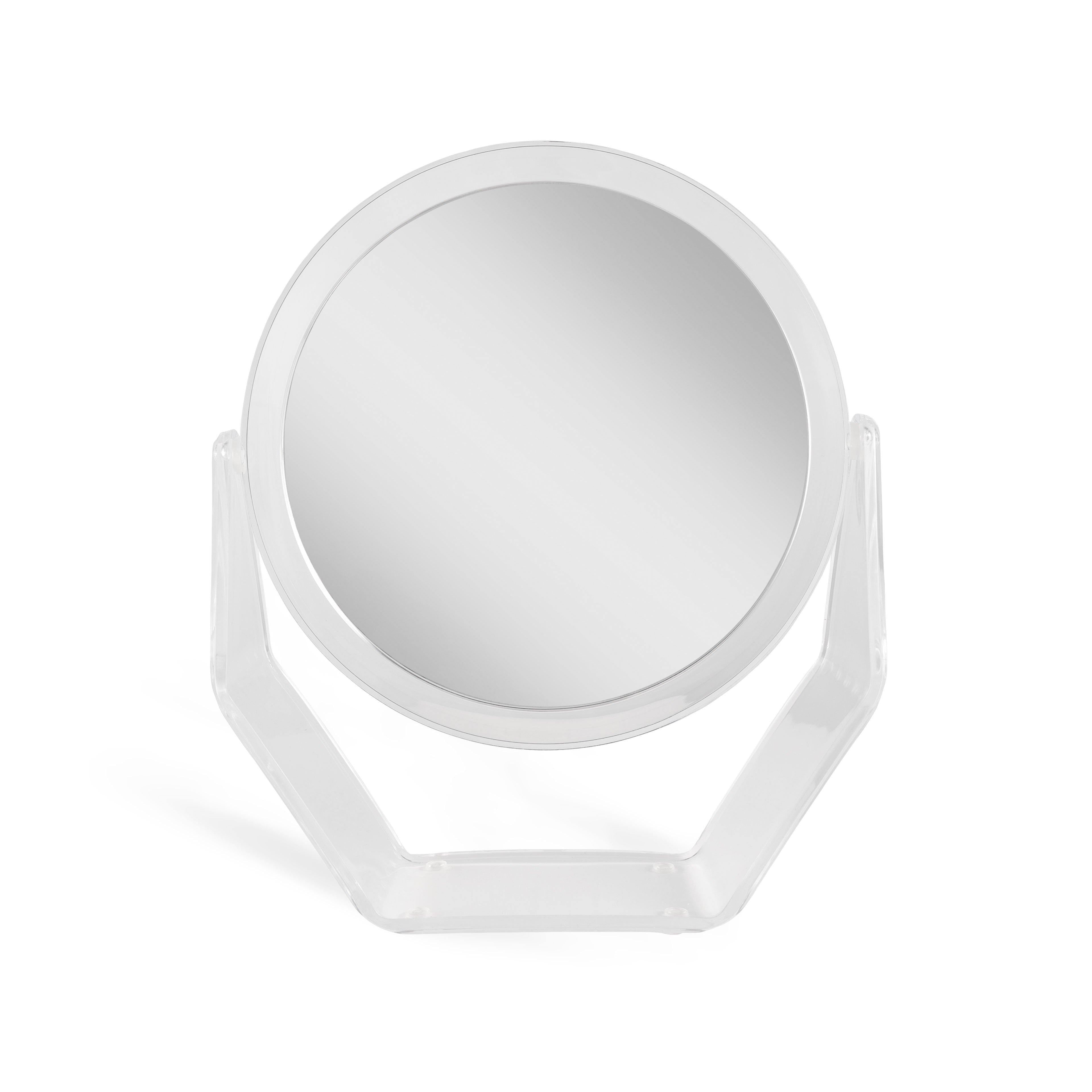 7'' Round Acrylic DualSided Rotating Countertop Mirror
