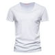 thumbnail image 3 of Camiseta informal de manga corta con cuello en V para hombre: poliéster, fácil de combinar con pantalones, para uso diario, tallas S-XXXXXL., 3 of 3