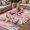 Cherry Pink, variant on Easter Outdoor Rug for Patio/Deck/Porch, Non-Slip Large Area Rug 3 x 5 Ft, Spring Rabbit Eggs Flowers Flags Leaves Wood Grain Indoor Outdoor Rugs Washable Area Rugs, Camping Rug Carpet Runner