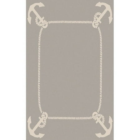 Somerset Bay Boardwalk Gray Coastal Area Rug