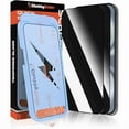 thumbnail image 1 of wonima44 2PCS ChubbyShield Ultra for iPhone 15 Pro Max Privacy Screen Protector, Anti-spy Screen Protector Privacy Glass with Ultra-easy Install Box, Auto Dust-Elimination & Bubble Free, 1 of 1