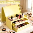 thumbnail image 3 of Mini Steel Tool Box with Drawers - Small Tool Chest for Small Item Storage Organizer - Portable Metal Toolbox Organizer with Tool Drawer (mini yellow), 3 of 13