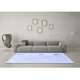thumbnail image 3 of Ahgly Company Machine Washable Indoor Square Solid Blue Modern Area Rugs, 3' Square, 3 of 4