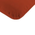 thumbnail image 3 of Jordan Manufacturing Sunbrella 45" x 22" Canvas Terracotta Red Solid Rectangular Outdoor Chair Cushion with Ties and Hanger Loop, 3 of 11