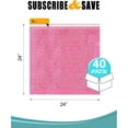 thumbnail image 2 of 40 Pack Pink Anti-Static Bubble Wrap Bags 24" x 24" Resealable Bubble Wrap Pouches, 2 of 7
