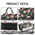 thumbnail image 4 of Large Capacity Tote Bag,Pioneer Flower Floral Print Pattern Handbag Fashion Luxury Tote Bag,15.7"x13"x 5.1" Inches,Laptop Compatible, 4 of 6
