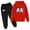 24Red, variant on Hicidod Boy's Tracksuit Casual Pullover Hoodies Jogging Pants Set 2 Pieces Cute Cartoon Printed Sweatsuit for Kids Boys Girls