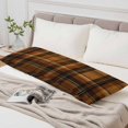 thumbnail image 6 of Brown Checked Body Pillow Cover 20 x 60 Inch Decorative Pillow Cover Farmhouse Tan Brown Buffalo Plaid Lumbar Pillowcase Seasonal Rectangle Cushion Case for Couch Sofa Bed Living Room, 6 of 9