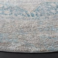 thumbnail image 3 of SAFAVIEH Dream Layne Distressed Area Rug, Grey/Aqua, 6'7" x 6'7" Round, 3 of 8