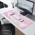 thumbnail image 3 of Rose Gold Marble Design Desk Mat - Large & Cute Pink Mouse Pad for Your Office, 3 of 7