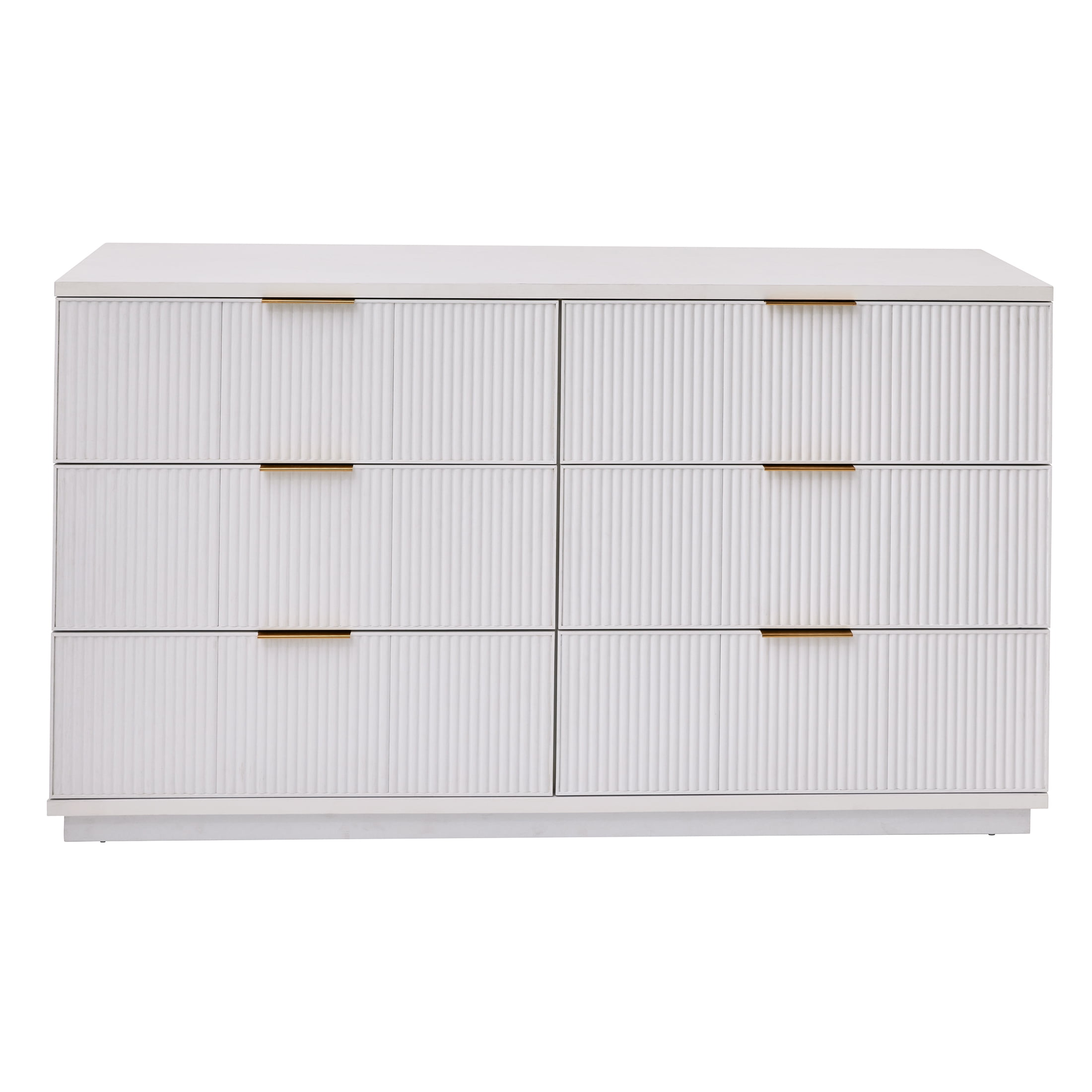 Better Homes and Gardens Lillian 6 Drawer Dresser, White