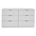 thumbnail image 2 of Better Homes and Gardens Lillian 64" Wide 6 Drawer Dresser, White, 2 of 8