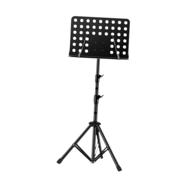 Soporte para partituras de música, bandeja de trípode ajustable plegable, inclinable, soporte de Clip para hojas de música antideslizante para