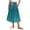 Mint Green #02, variant on Nmnitkp Boho Maxi Skirt for Women Summer Floral Smocked High Waisted Skirts with Pockets Vacation A-Line Long Flowy Skirts Black,L