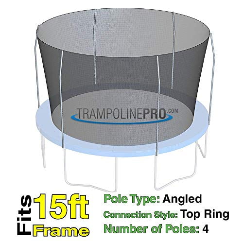 Trampoline Replacement Nets for Top Ring Models Sizes 12 ft 14 ft 15 ft Net Only Poles