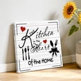 thumbnail image 3 of Canvas Wall Art Kitchen Tableware Canvas Art Print Love Pictures Wall Decor for Living Room Bedroom Artwork Decorations Stretched Framed Ready to Hang 10"x10", 3 of 9