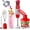 Red, variant on Mueller Multistick 800W 4-in-1 Immersion Blender Handheld, 12 Speed Hand Mixer - Turbo Boost, Heaviest Duty Copper Motor, Titanium Blades Hand Blender, Milk Frother Wand, Whisk, Beaker, Chopper