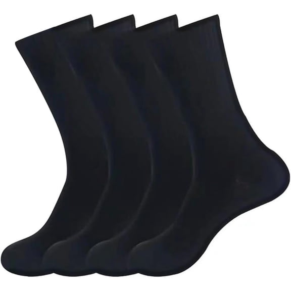 2 Pairs Solid Color High Elastic Polyester Stock Black Sports Workout Socks Soft Athletic Exercise Socks for Men and Women Casual Wear Gymnasium Outdoor Activities 295x174x5.5mm