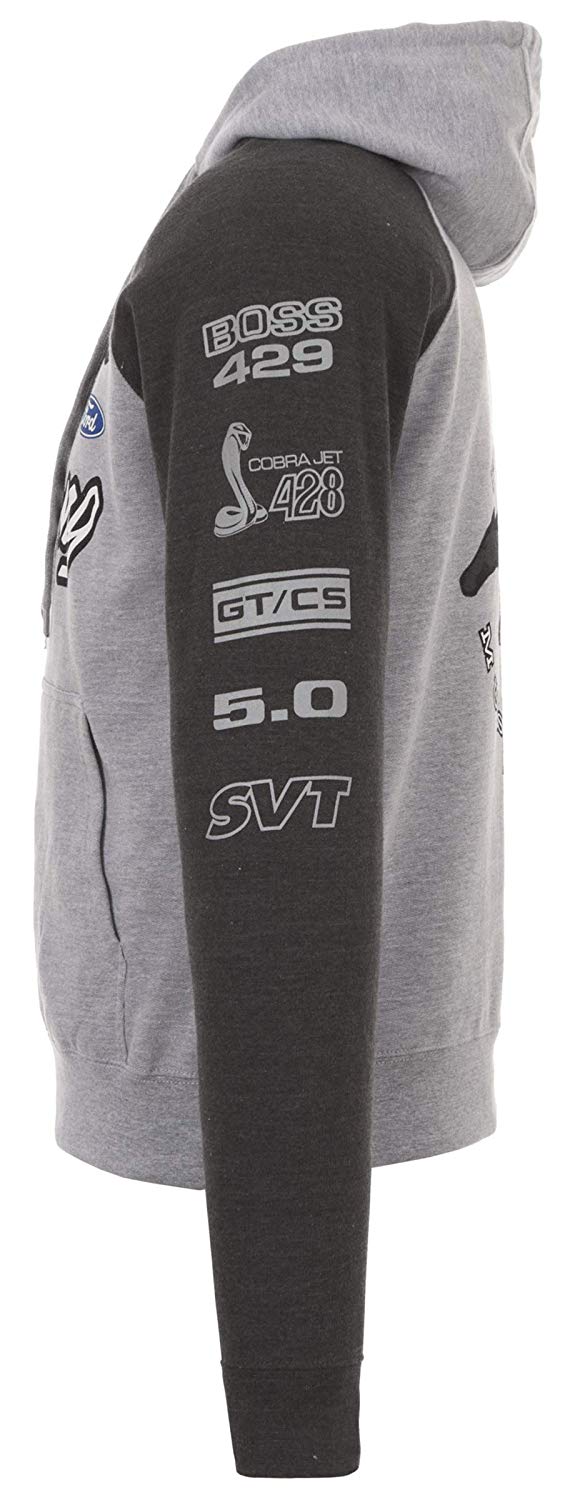ford hoodie men on Hoodies Jh Design Group Mens Ford Mustang 2 Tone Gray Pullover Hoodie Front Back Sleeve Emblems Clothing Accessories Classiccakes Co Nz