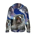 thumbnail image 3 of Easygdp Astronaut in Outer Space Lightweight Long Sleeve Sun Shirt Sports long-Sleeved Sun Protective Clothing, Quick Drying Breathable - Large, 3 of 9
