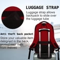 thumbnail image 4 of UKEIN Red Laptop Backpack Computer Business Backpack for Adult Water Resistant Anti-Theft Laptop Backpack for Men, 4 of 6