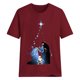 thumbnail image 3 of Gibobby Blusa Casual de Mujer Camiseta gráfica para mujer, divertida camiseta manga corta con cuello redondo para ver películas, blusa(Vino,XL), 3 of 4