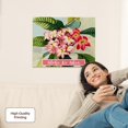 thumbnail image 2 of 3dRose, Aloha Ke Akua Hawaiian breath of life Love of God Pink Plumeria Flower, Museum Grade Canvas Wrap 20x16, 2 of 7