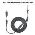 thumbnail image 2 of Cable USB de 4 pines para mando, adaptador de separación de Cable de repuesto para Xbox 360 (gris), 2 of 8