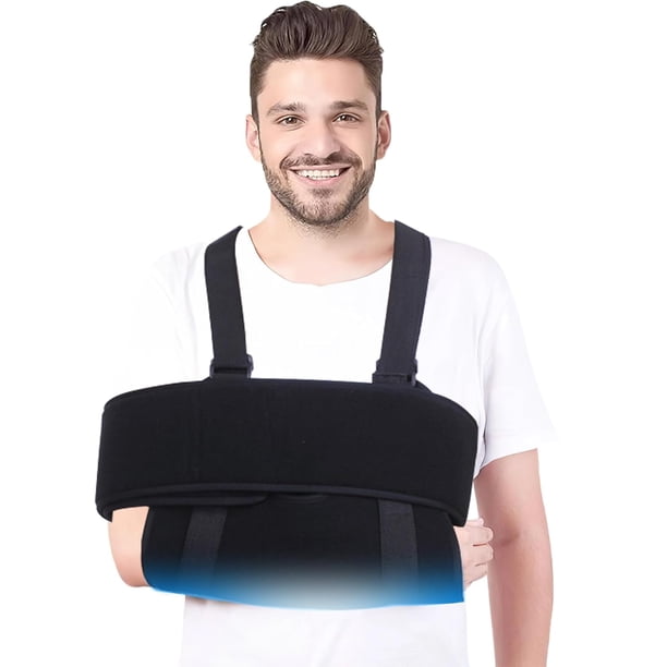Inmovilizador de Hombro Adulto Ajustable, Cabestrillo para Brazo Izquierdo y Derecho, Soporte de Antebrazo para Hombro, Ajustable, Transpirable, Talla única, Ideal para Lesiones y Post