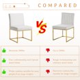 thumbnail image 5 of Kithkasa Velvet Dining Chairs for Dining Room,Upholstered Seat,Gold Base,Set of 2,Beige, 5 of 6