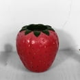 thumbnail image 3 of Decorative Resin Vase Strawberry Shaped Flower Pot Desktop Ornament Novelty Flower Vases Desktop Crafts for Livingroom , Small, 3 of 9