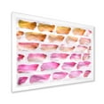thumbnail image 2 of Designart 'Dark Yellow and Pink Abstracts Brushes' Modern Framed Art Print, 2 of 4