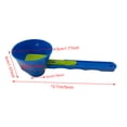 thumbnail image 4 of Embudo Cuchara Medidora Con Base Deslizante Largo para Polvo () Azul, 4 of 6
