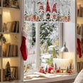 thumbnail image 3 of Christmas Valances for Windows, 54 x 18in, Dwarfs Snowflake Xmas Tree Bird Winter Gray Rod Pocket Kitchen Valance Curtain Light Filtering Window Treatments for Living Room Bedroom, 1 Panel, 3 of 7